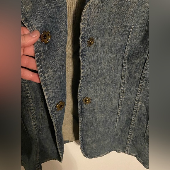 Dana Buchman Denim Blazer Jacket, Size 8 - Picture 3 of 8